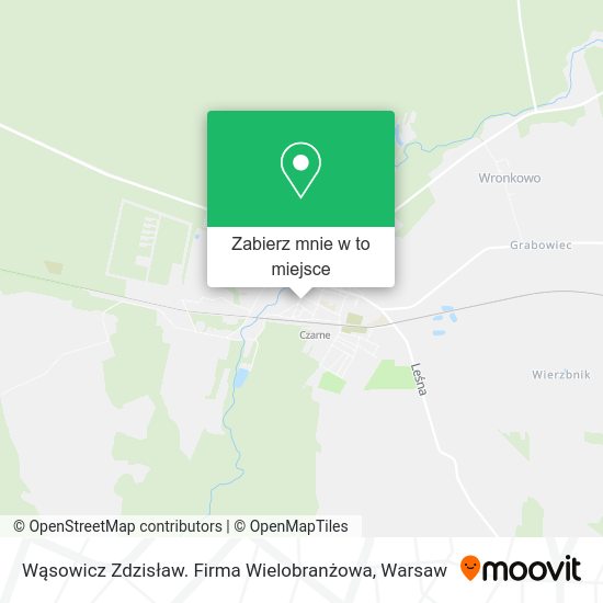 Mapa Wąsowicz Zdzisław. Firma Wielobranżowa