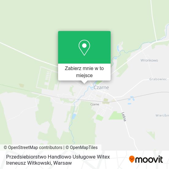 Mapa Przedsiebiorstwo Handlowo Usługowe Witex Ireneusz Witkowski