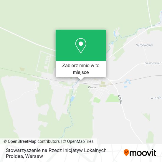 Mapa Stowarzyszenie na Rzecz Inicjatyw Lokalnych Proidea