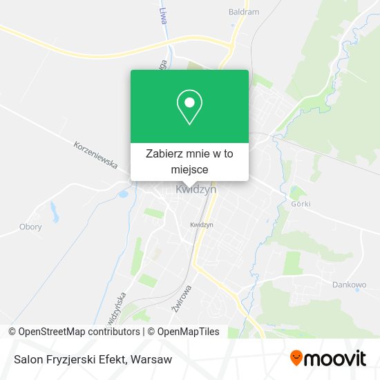 Mapa Salon Fryzjerski Efekt