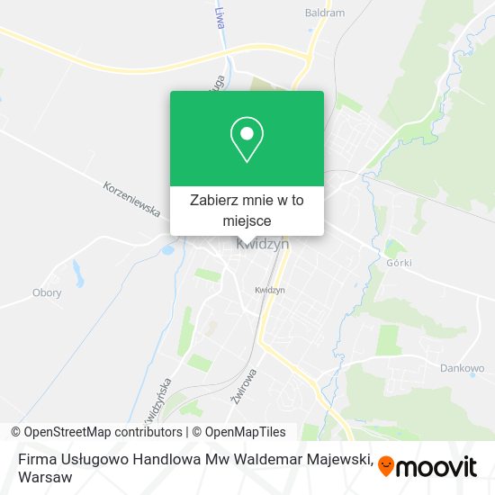 Mapa Firma Usługowo Handlowa Mw Waldemar Majewski