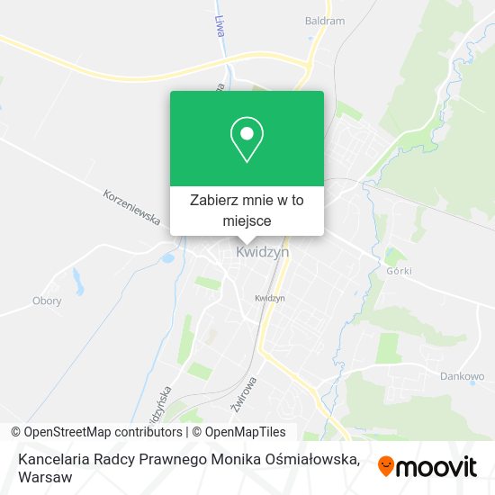 Mapa Kancelaria Radcy Prawnego Monika Ośmiałowska