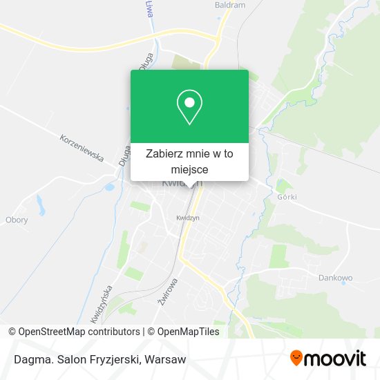 Mapa Dagma. Salon Fryzjerski