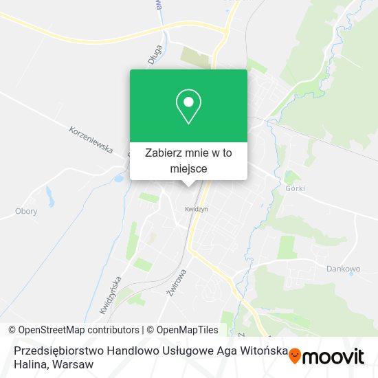 Mapa Przedsiębiorstwo Handlowo Usługowe Aga Witońska Halina