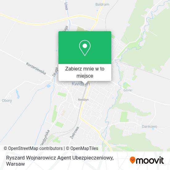 Mapa Ryszard Wojnarowicz Agent Ubezpieczeniowy