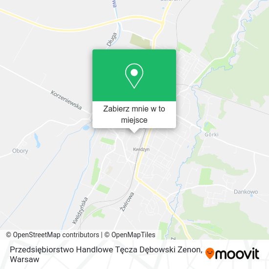 Mapa Przedsiębiorstwo Handlowe Tęcza Dębowski Zenon