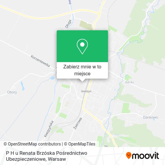 Mapa P H u Renata Brzóska Pośrednictwo Ubezpieczeniowe