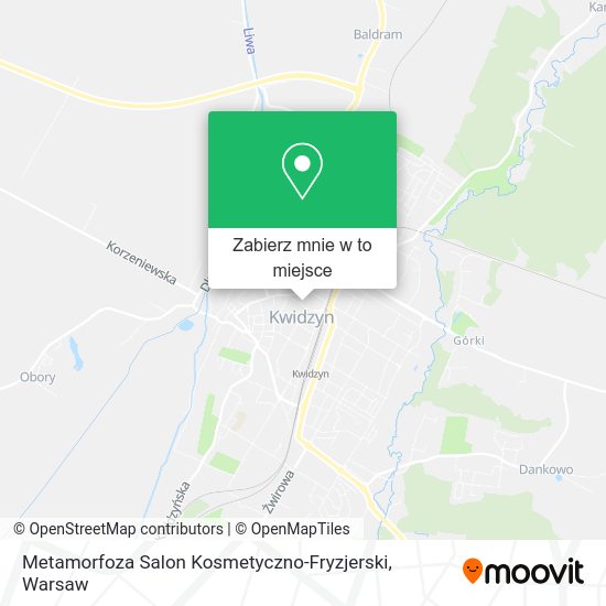 Mapa Metamorfoza Salon Kosmetyczno-Fryzjerski