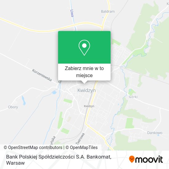 Mapa Bank Polskiej Spółdzielczości S.A. Bankomat