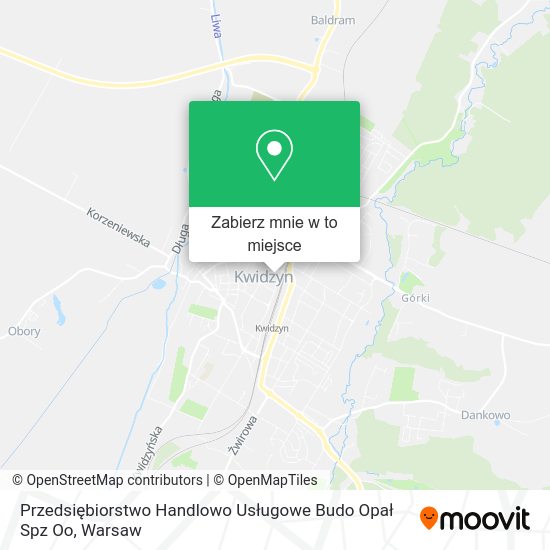 Mapa Przedsiębiorstwo Handlowo Usługowe Budo Opał Spz Oo