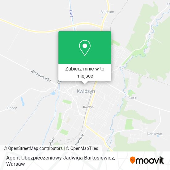 Mapa Agent Ubezpieczeniowy Jadwiga Bartosiewicz