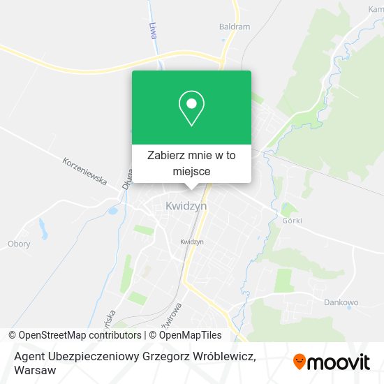 Mapa Agent Ubezpieczeniowy Grzegorz Wróblewicz