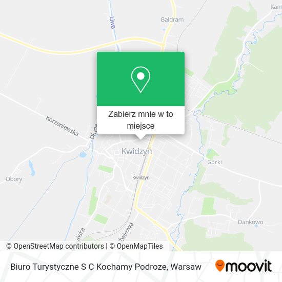 Mapa Biuro Turystyczne S C Kochamy Podroze