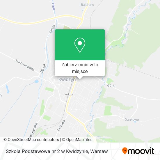 Mapa Szkoła Podstawowa nr 2 w Kwidzynie