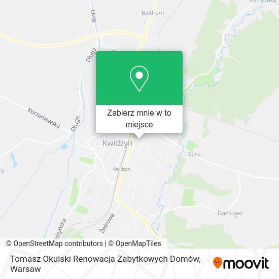 Mapa Tomasz Okulski Renowacja Zabytkowych Domów