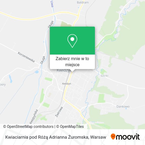 Mapa Kwiaciarnia pod Różą Adrianna Żuromska