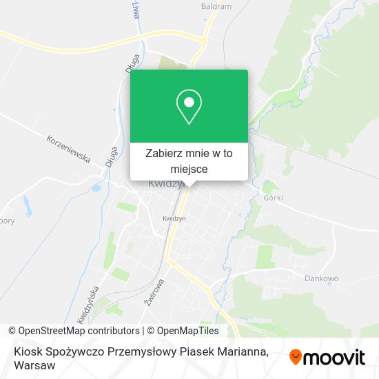 Mapa Kiosk Spożywczo Przemysłowy Piasek Marianna