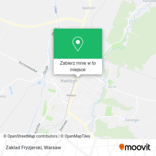 Mapa Zaklad Fryzjerski