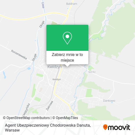 Mapa Agent Ubezpieczeniowy Chodorowska Danuta