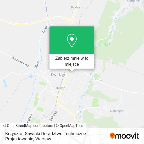 Mapa Krzysztof Sawicki Doradztwo Techniczne Projektowanie