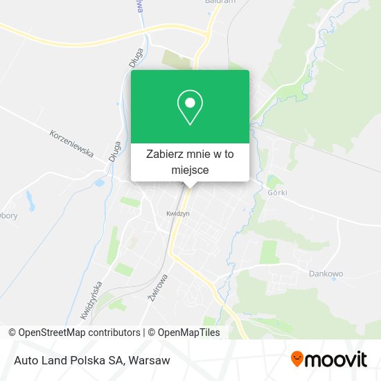 Mapa Auto Land Polska SA