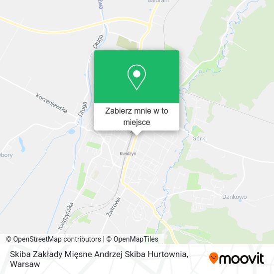 Mapa Skiba Zakłady Mięsne Andrzej Skiba Hurtownia