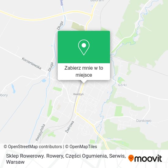 Mapa Sklep Rowerowy. Rowery, Części Ogumienia, Serwis