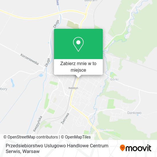 Mapa Przedsiebiorstwo Uslugowo Handlowe Centrum Serwis