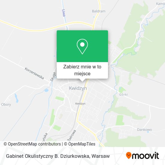 Mapa Gabinet Okulistyczny B. Dziurkowska