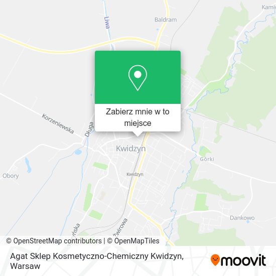 Mapa Agat Sklep Kosmetyczno-Chemiczny Kwidzyn