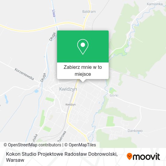 Mapa Kokon Studio Projektowe Radosław Dobrowolski