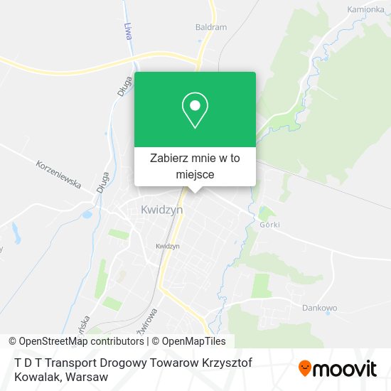 Mapa T D T Transport Drogowy Towarow Krzysztof Kowalak