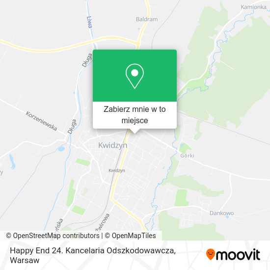 Mapa Happy End 24. Kancelaria Odszkodowawcza