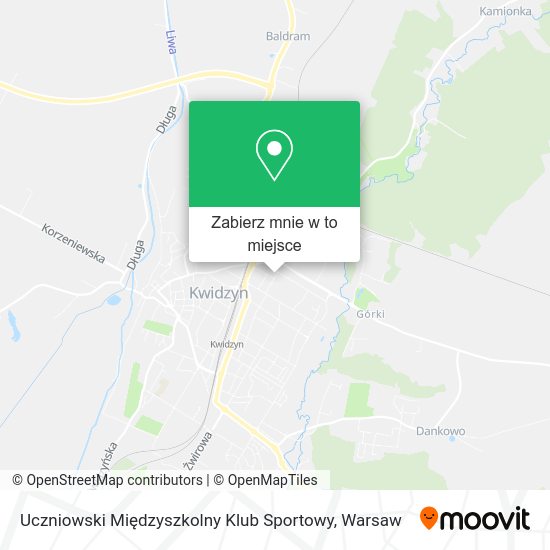 Mapa Uczniowski Międzyszkolny Klub Sportowy