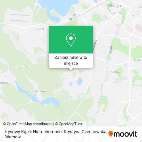 Mapa Irysowy Kącik Nieruchomości Krystyna Czechowska