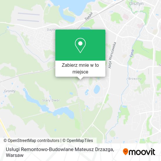 Mapa Usługi Remontowo-Budowlane Mateusz Drzazga