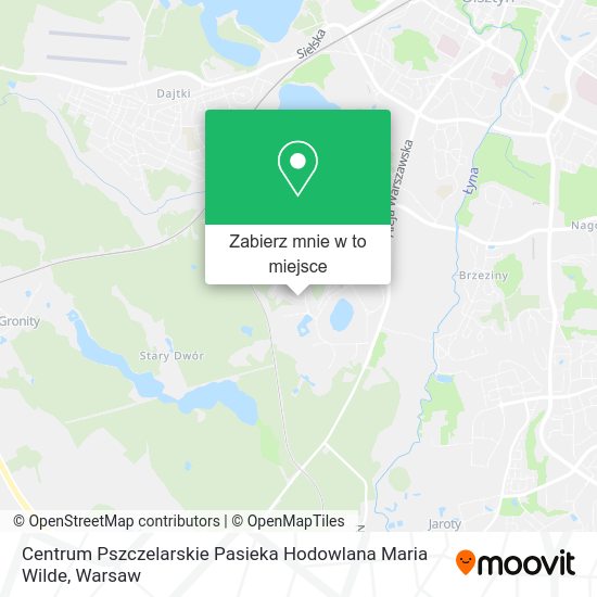 Mapa Centrum Pszczelarskie Pasieka Hodowlana Maria Wilde