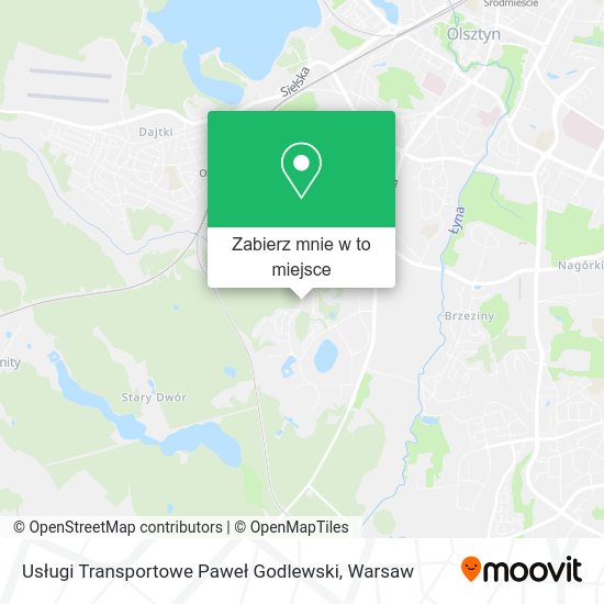 Mapa Usługi Transportowe Paweł Godlewski