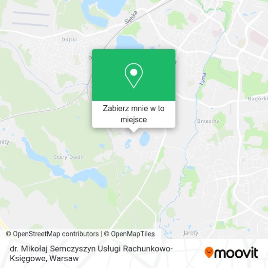 Mapa dr. Mikołaj Semczyszyn Usługi Rachunkowo-Księgowe