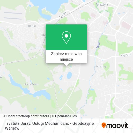 Mapa Trystuła Jerzy. Usługi Mechaniczno - Geodezyjne