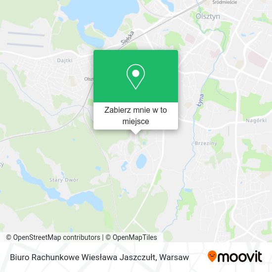 Mapa Biuro Rachunkowe Wiesława Jaszczułt