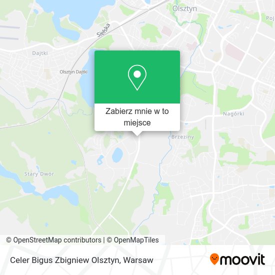 Mapa Celer Bigus Zbigniew Olsztyn