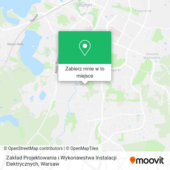 Mapa Zakład Projektowania i Wykonawstwa Instalacji Elektrycznych