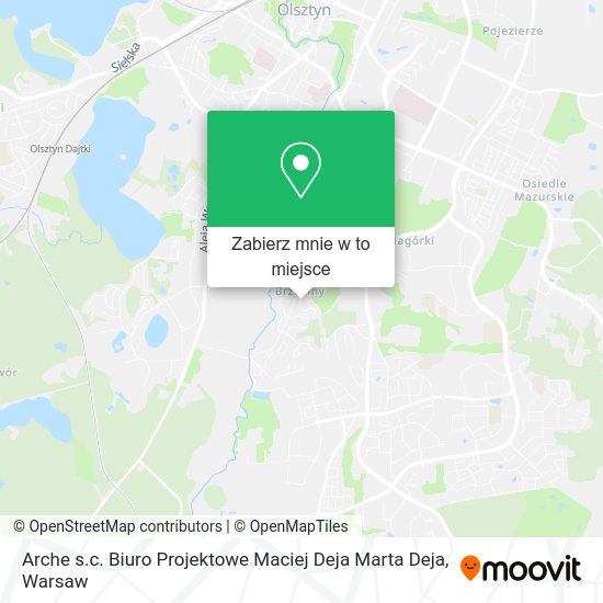 Mapa Arche s.c. Biuro Projektowe Maciej Deja Marta Deja