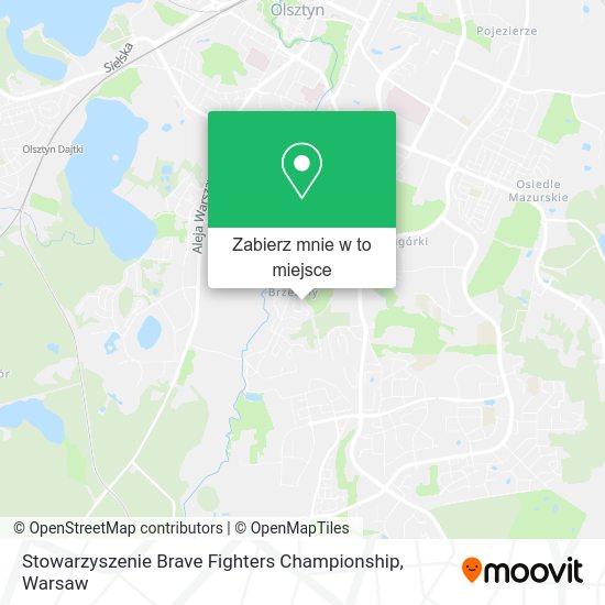 Mapa Stowarzyszenie Brave Fighters Championship