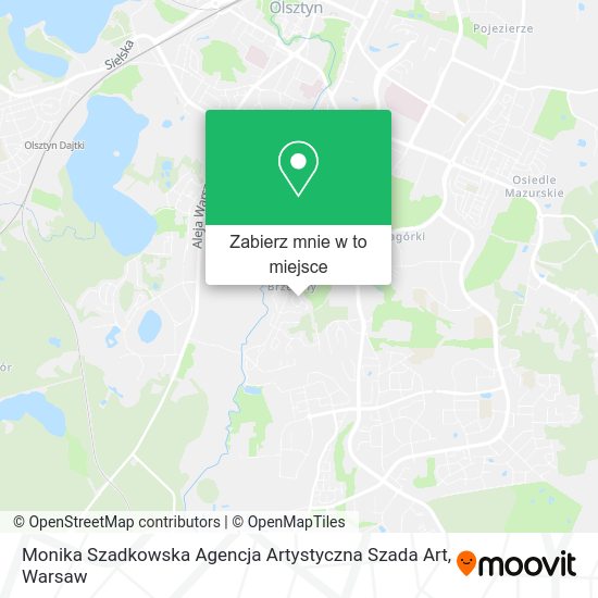 Mapa Monika Szadkowska Agencja Artystyczna Szada Art