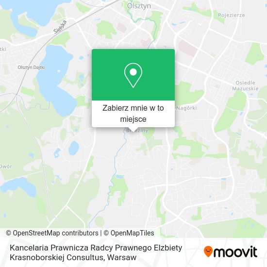 Mapa Kancelaria Prawnicza Radcy Prawnego Elzbiety Krasnoborskiej Consultus