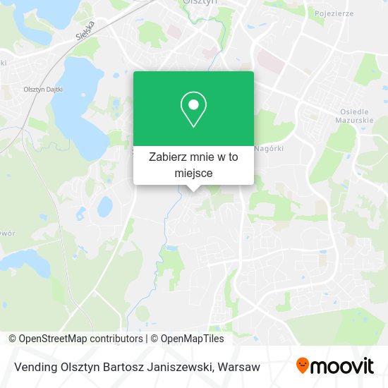 Mapa Vending Olsztyn Bartosz Janiszewski