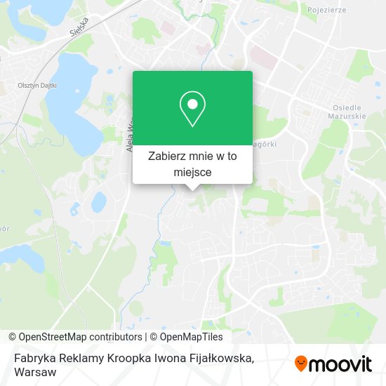 Mapa Fabryka Reklamy Kroopka Iwona Fijałkowska