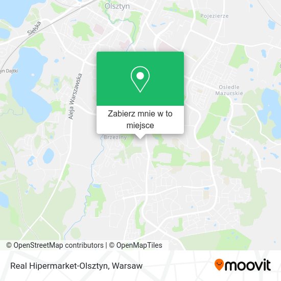 Mapa Real Hipermarket-Olsztyn